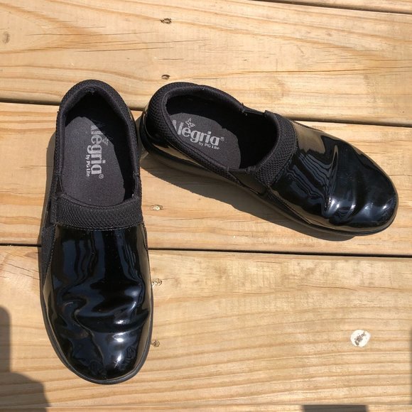 Alegria Black Patent Leather Loafers - Picture 2 of 8